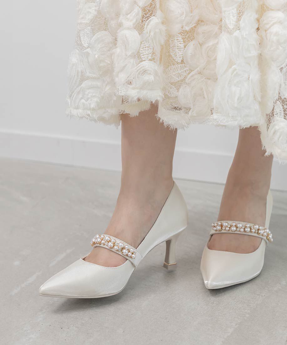  「パールビジューシューズバンド」|パンプス|