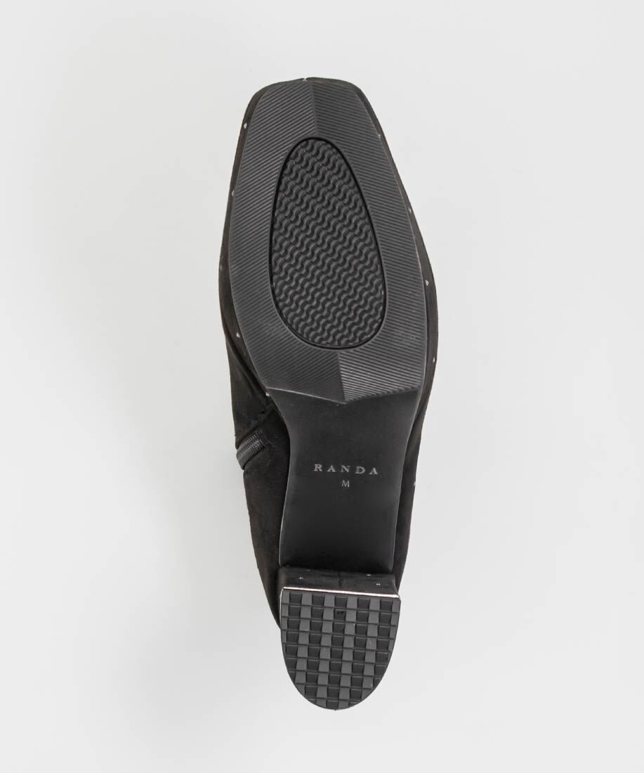  「ストーンデザインストレッチショートブーツ」|ショートブーツ|