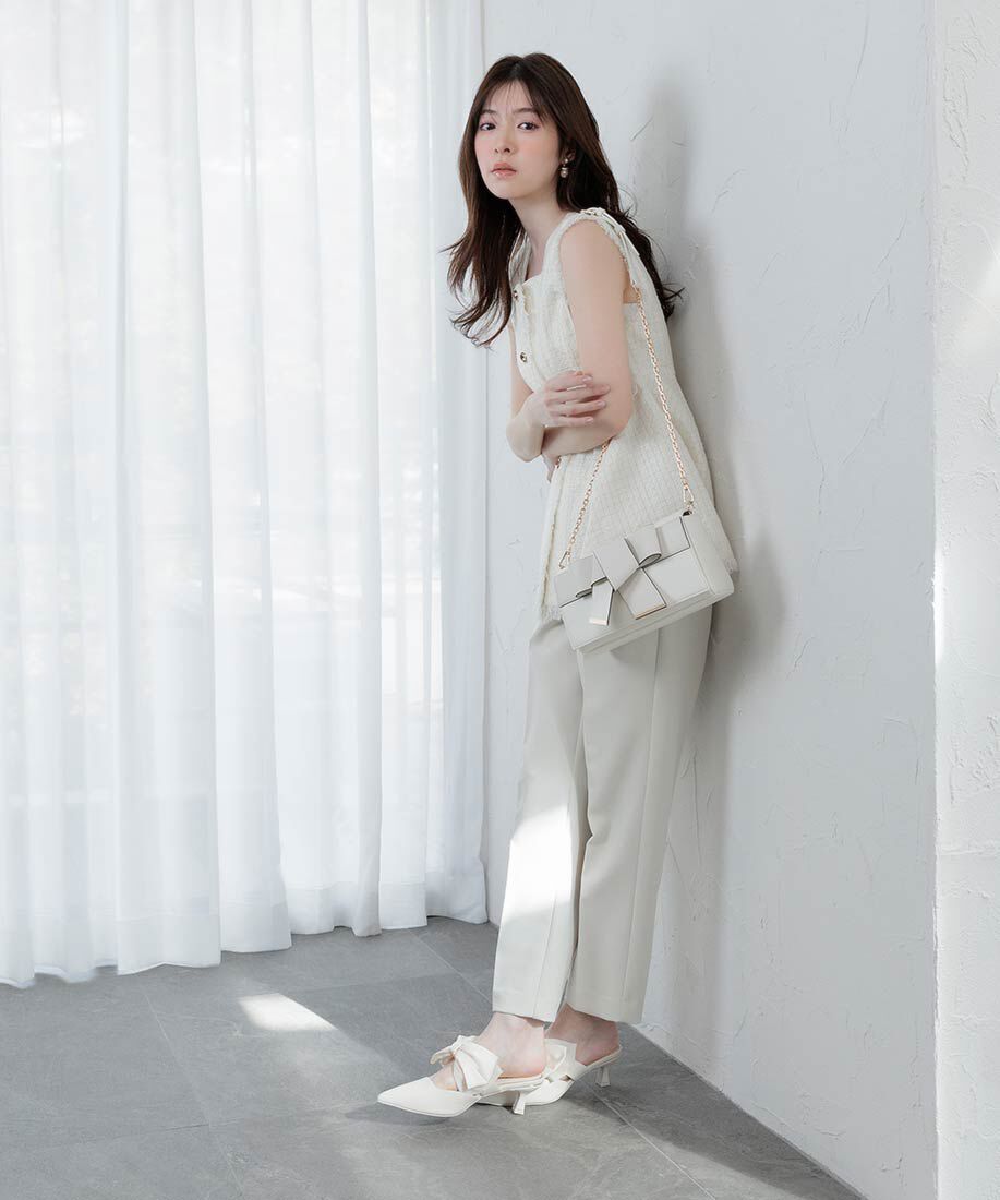  「ビッグリボンミュールパンプス」|パンプス|