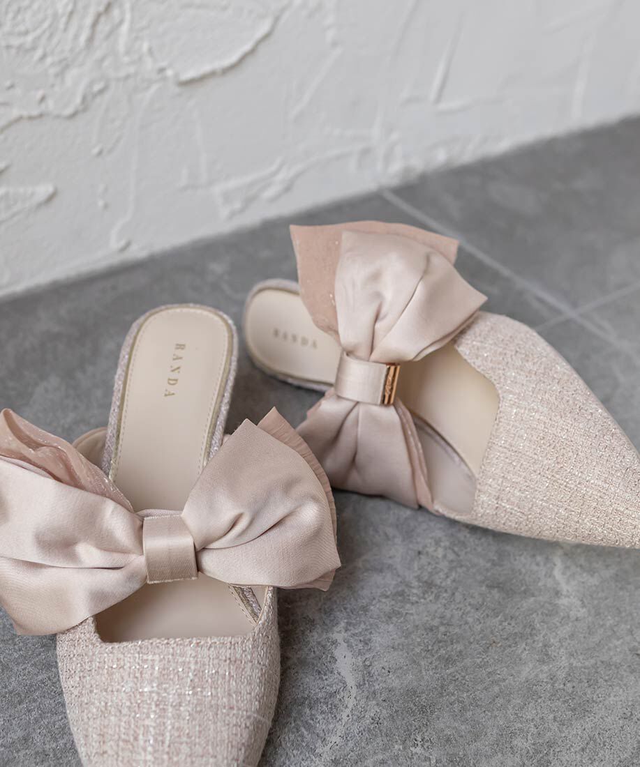  「ビッグリボンミュールパンプス」|パンプス|
