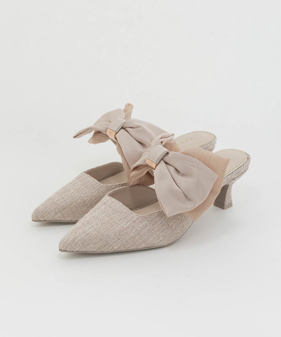  「ビッグリボンミュールパンプス」|パンプス|