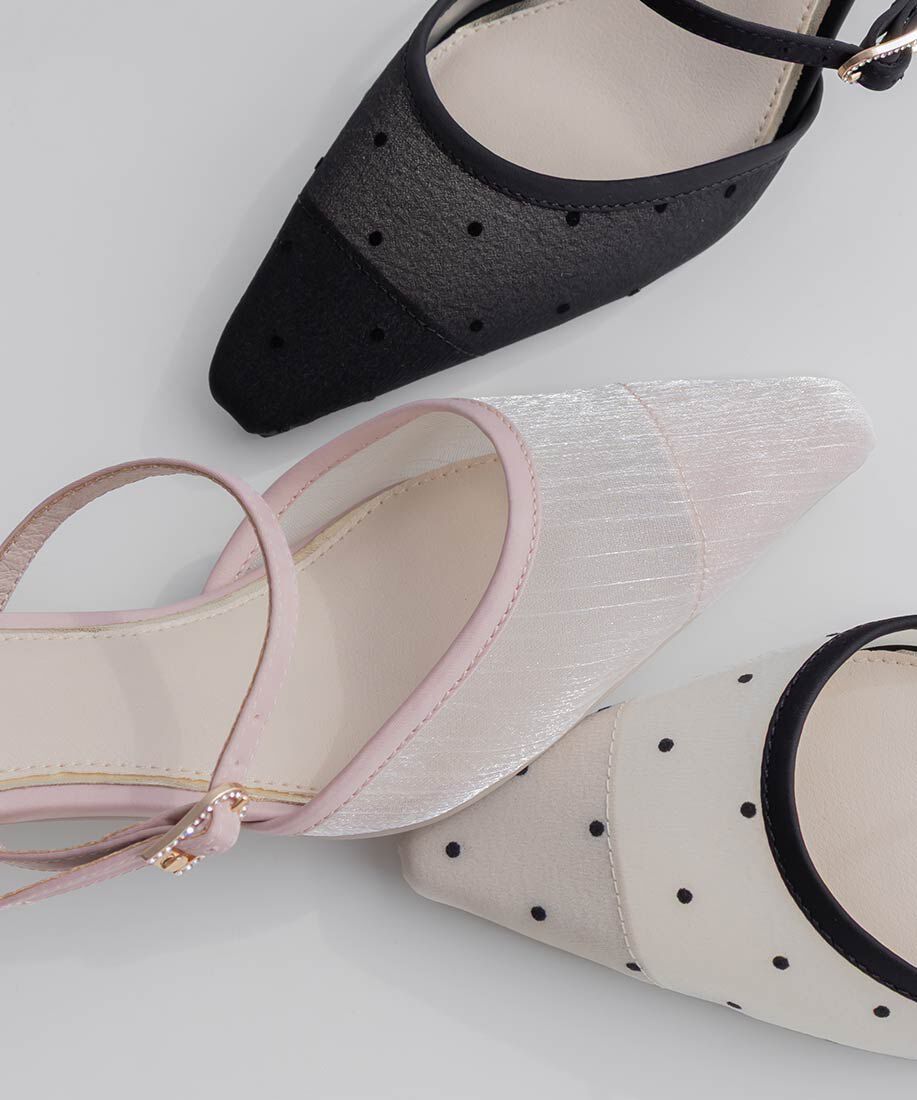  「ビジューバックルシアーミュールパンプス」|パンプス|