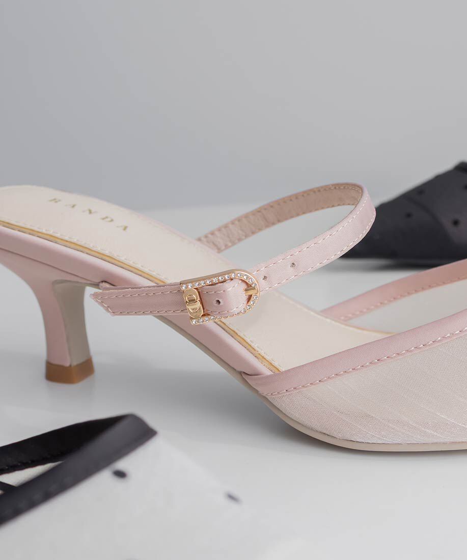  「ビジューバックルシアーミュールパンプス」|パンプス|