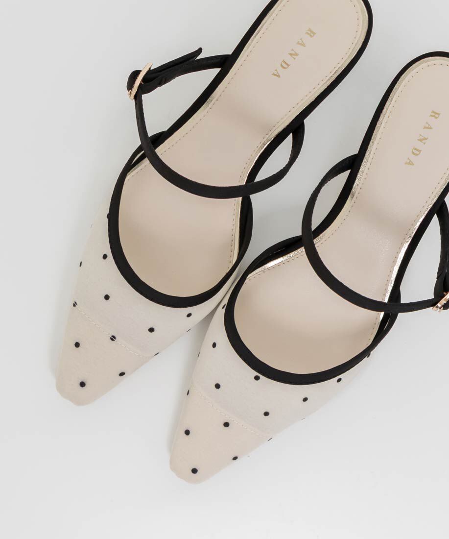  「ビジューバックルシアーミュールパンプス」|パンプス|