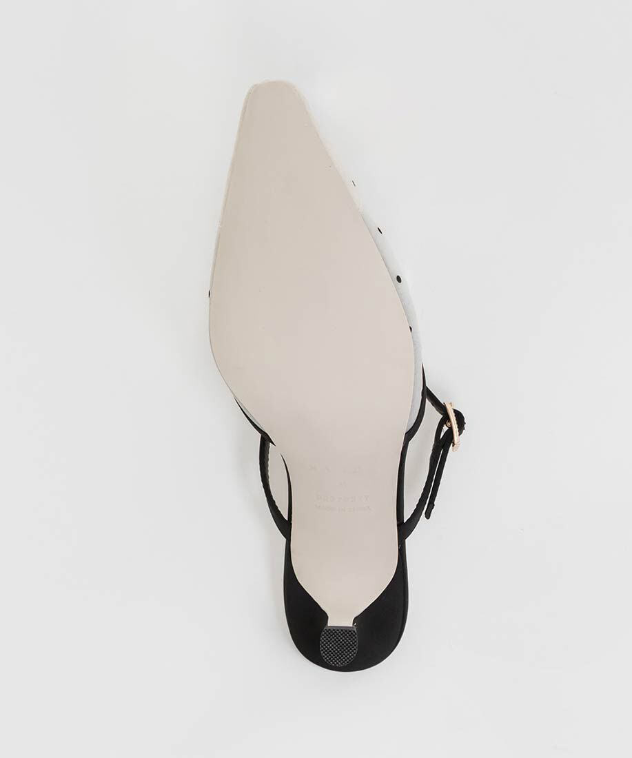  「ビジューバックルシアーミュールパンプス」|パンプス|