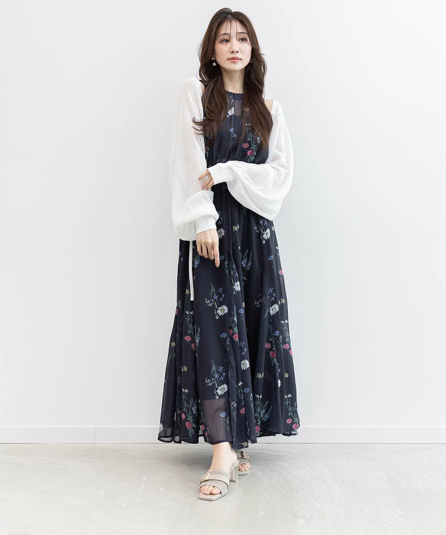  「【SUSTAINABLE】ベルトデザインニットミュールサンダル」|パンプス|