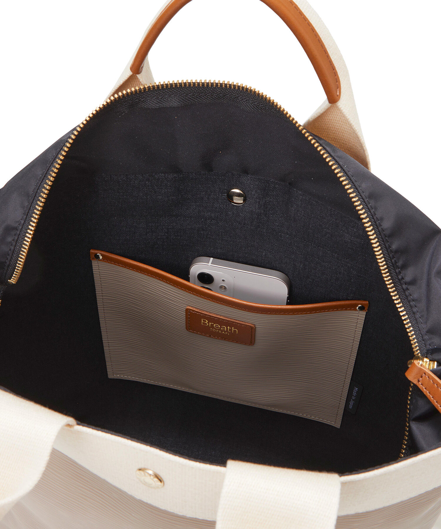 TOPKAPI BREATH「【Breath TOPKAPI】RIPPLE リプル ファスナー付 縦型 2way トートバッグ L」|トートバッグ|