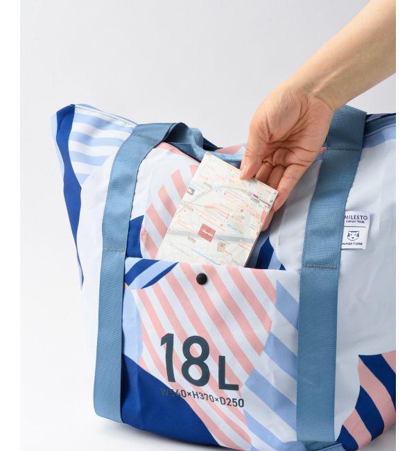 MILESTO「MILESTO&times;PAPIERTIGRE ポケッタブルトートバッグ 18L」|トートバッグ|