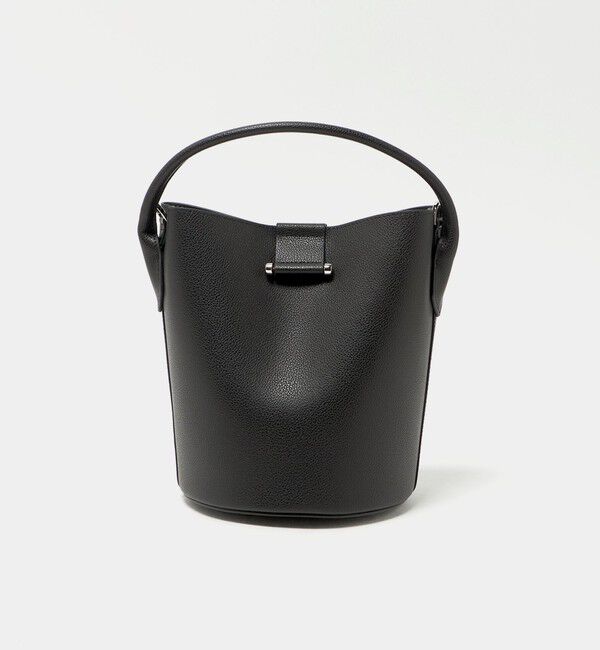 UNITED ARROWS「メタルポイント バケットバッグ」|ショルダー・メッセンジャー|BLACK