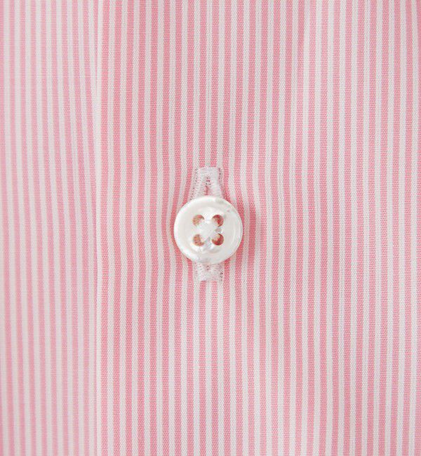 UNITED ARROWS「ALUMO/ピンク キャンディストライプ  ワイドカラーシャツ」|シャツ・ブラウス|