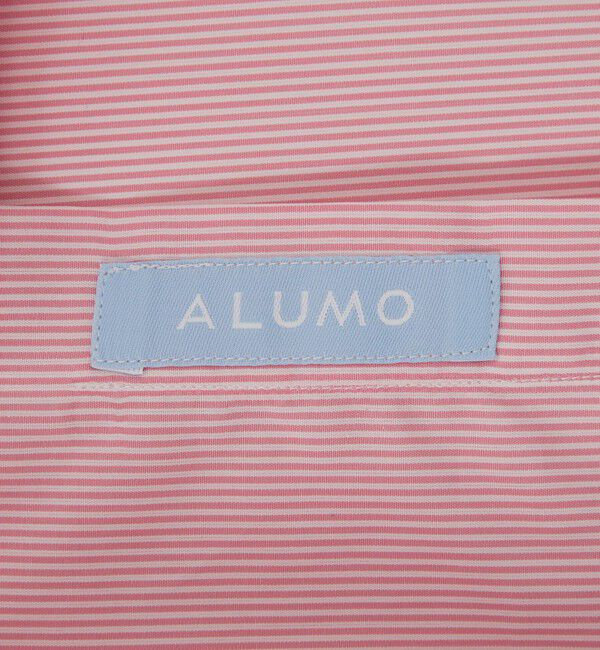 UNITED ARROWS「ALUMO/ピンク キャンディストライプ  ワイドカラーシャツ」|シャツ・ブラウス|