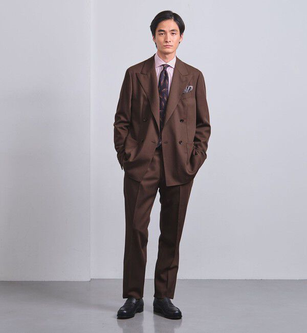 UNITED ARROWS「ALUMO/ピンク キャンディストライプ  ワイドカラーシャツ」|シャツ・ブラウス|