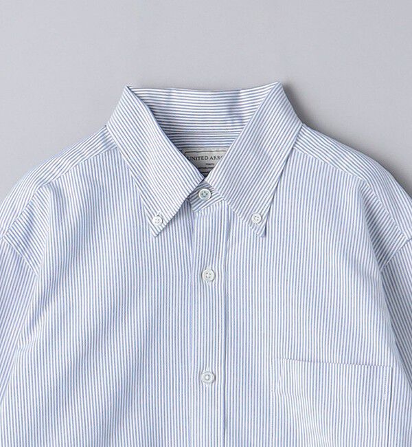 UNITED ARROWS「オーガニックコットン オックスフォード ストライプ ボタンダウン シャツ」|シャツ・ブラウス|