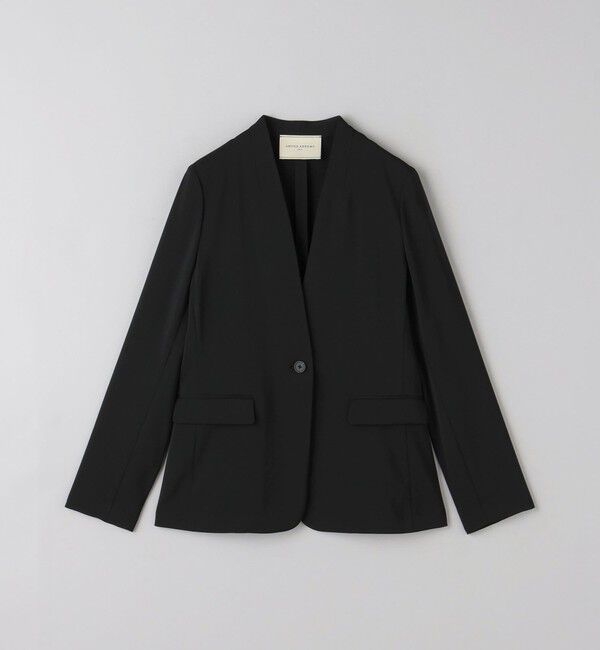 UNITED ARROWS「FEEL CLEAN Vノーカラー ジャケット」|ノーカラージャケット|