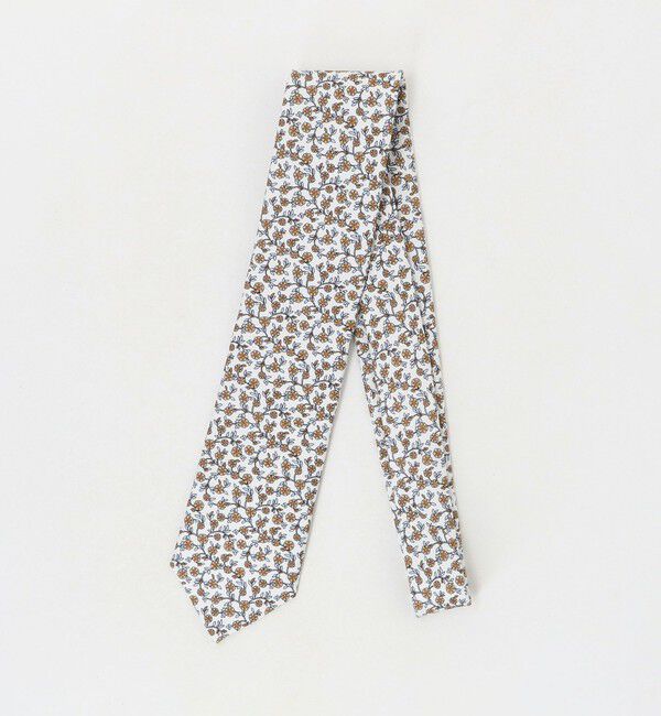 UNITED ARROWS「＜ERRICO FORMICOLA＞フラワー プリント ネクタイ」|ネクタイ・蝶ネクタイ|OFF WHITE