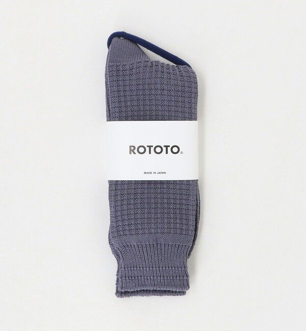 UNITED ARROWS「＜ROTOTO＞ワッフル クルーソックス」|ソックス|