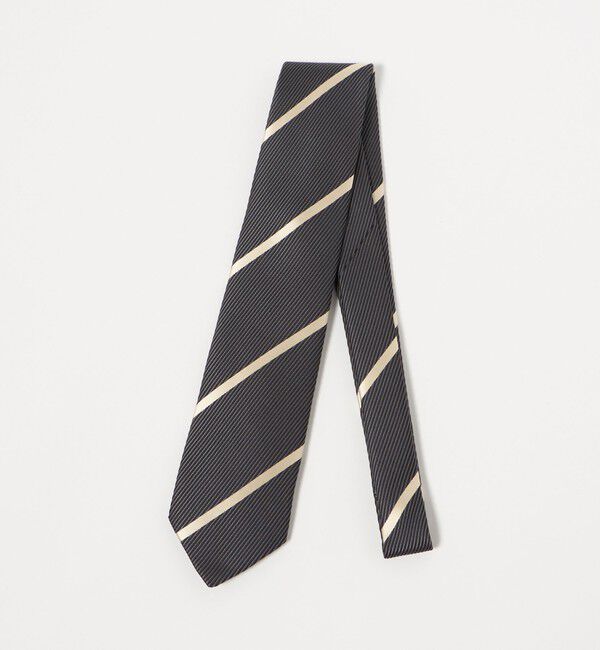 UNITED ARROWS「ツイル レジメンタル ネクタイ」|ネクタイ・蝶ネクタイ|DK.GRAY