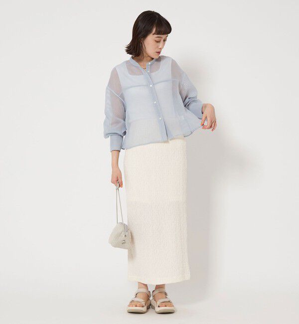 UNITED ARROWS green label relaxing「シアー コードレーン シャツ」|シャツ・ブラウス|