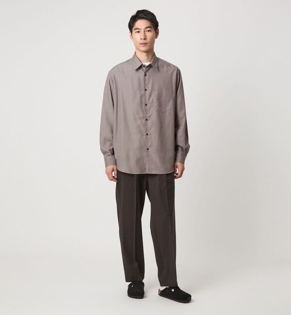 UNITED ARROWS green label relaxing「【WEB限定】ピーチツイル ジャストルーズ シャツ -防シワ-」|シャツ・ブラウス|