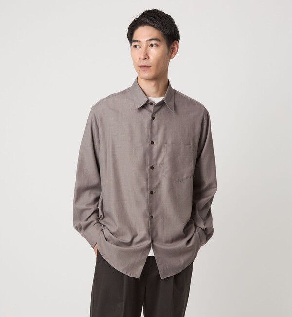 UNITED ARROWS green label relaxing「【WEB限定】ピーチツイル ジャストルーズ シャツ -防シワ-」|シャツ・ブラウス|