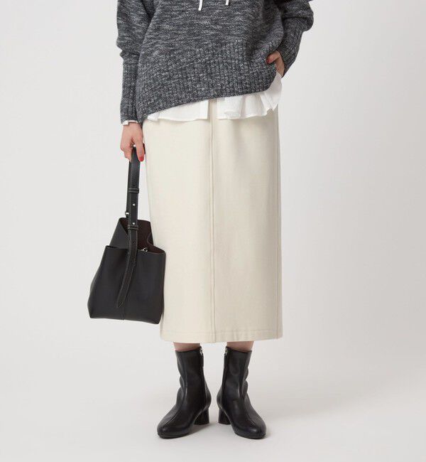 UNITED ARROWS green label relaxing「［size SHORT/TALLあり］オルマイ ウラキモウ タイト スカート」|タイト|OFF WHITE