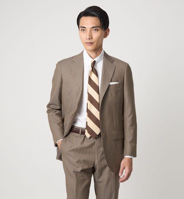 UNITED ARROWS green label relaxing「DRAGO ミニヘリンボーン 3B CLS/D- スーツジャケット」|スーツ|BEIGE