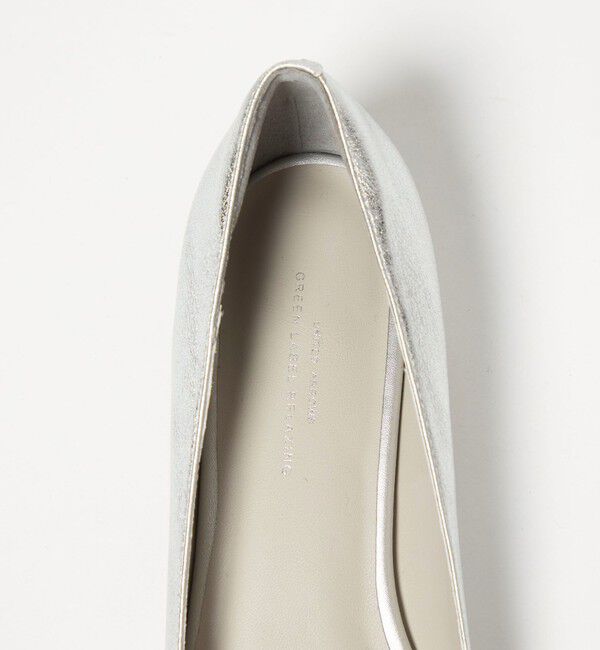 UNITED ARROWS green label relaxing「ポインテッド メタルライン フラットパンプス 撥水」|パンプス|