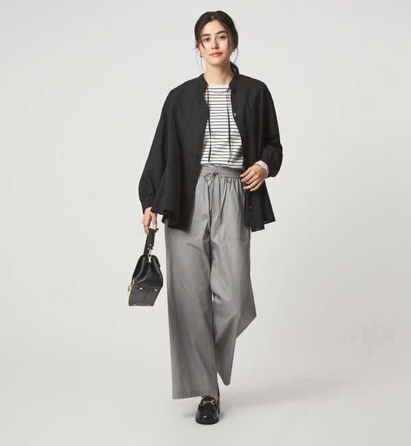 UNITED ARROWS green label relaxing「［size SHORTあり］ミルフィーユ フレア ブラウス」|シャツ・ブラウス|