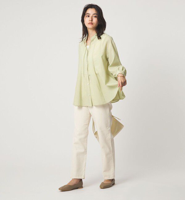 UNITED ARROWS green label relaxing「［size SHORTあり］ミルフィーユ フレア ブラウス」|シャツ・ブラウス|