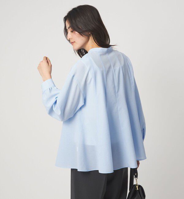 UNITED ARROWS green label relaxing「［size SHORTあり］ミルフィーユ フレア ブラウス」|シャツ・ブラウス|