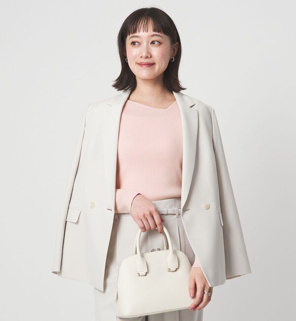 UNITED ARROWS green label relaxing「＜1_OF MINE＞リブ アシンメトリー ネック プルオーバー ニット」|ニット・セーター|