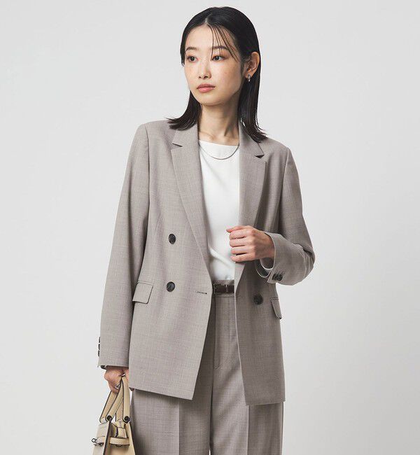 UNITED ARROWS green label relaxing「［size SHORTあり］カチリラ ダブル ジャケット  ウォッシャブル ストレッチ」|テーラードジャケット|