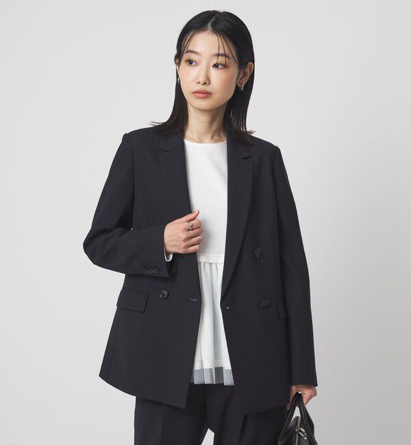 UNITED ARROWS green label relaxing「［size SHORTあり］カチリラ ダブル ジャケット  ウォッシャブル ストレッチ」|テーラードジャケット|NAVY