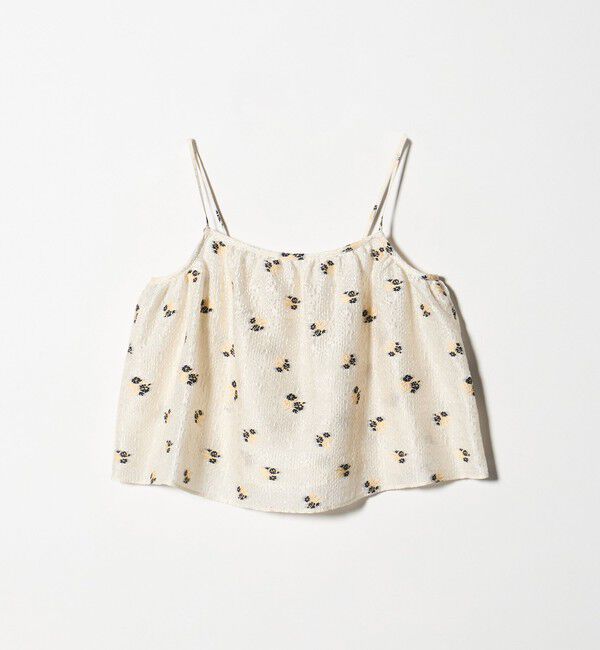 UNITED ARROWS green label relaxing「フラワー ジャガード キャミソール」|キャミソール|OFF WHITE