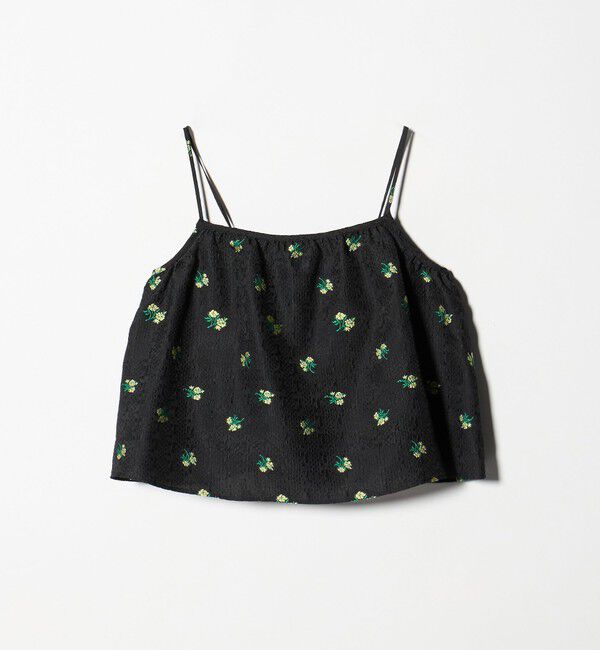 UNITED ARROWS green label relaxing「フラワー ジャガード キャミソール」|キャミソール|BLACK