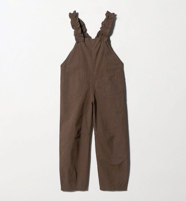 UNITED ARROWS green label relaxing「ツイル フリル サロペット / キッズ  140cm-160cm」|ワンピース|MD.BROWN