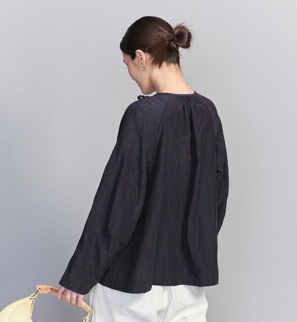 BEAUTY&YOUTH UNITED ARROWS「キュプラ リボンタイノーカラーブラウス」|シャツ・ブラウス|