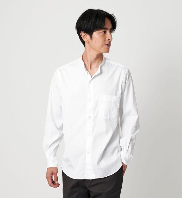 BEAUTY&YOUTH UNITED ARROWS「70/2 ブロード バンドカラー  シャツ REGULAR型」|シャツ・ブラウス|