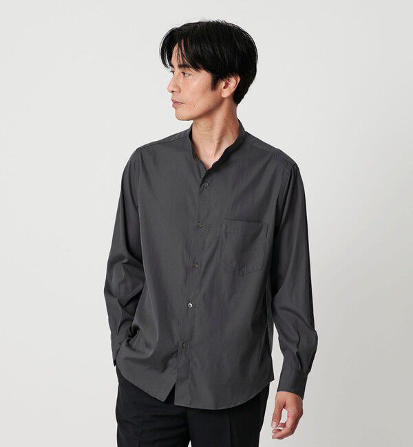 BEAUTY&YOUTH UNITED ARROWS「70/2 ブロード バンドカラー  シャツ REGULAR型」|シャツ・ブラウス|