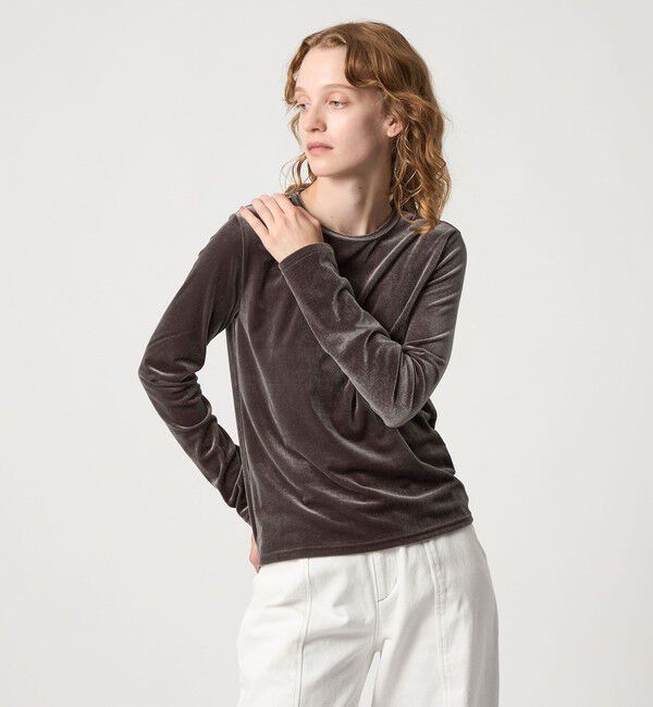 Steven Alan＞ベロア ロングスリーブ プルオーバー（STEVEN ALAN