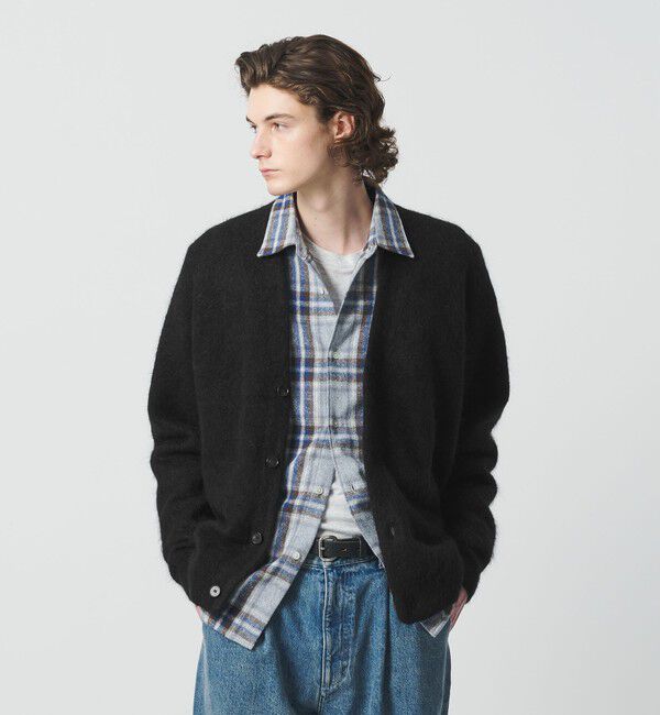シャギー モヘヤ Vネック カーディガン（BEAUTY&YOUTH UNITED ARROWS