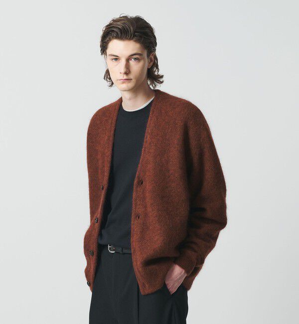 シャギー モヘヤ Vネック カーディガン（BEAUTY&YOUTH UNITED ARROWS