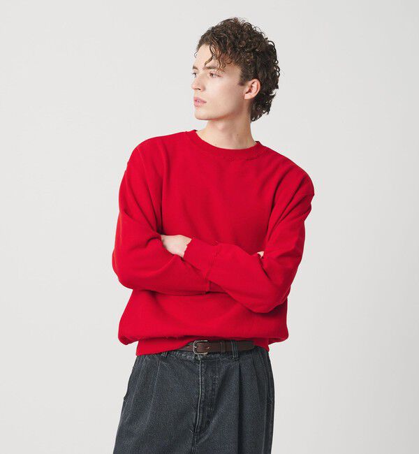 BEAUTY&YOUTH UNITED ARROWS「ピーチスキン ダメージ クルーネック スウェット」|スウェット・ジャージ|