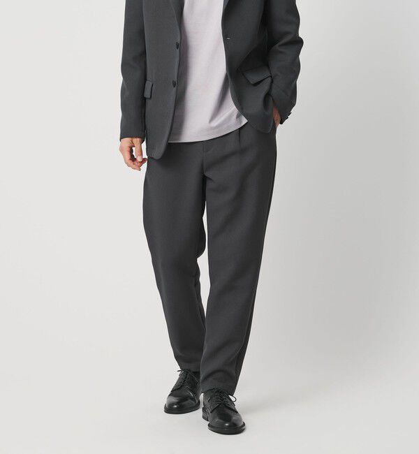 BEAUTY&YOUTH UNITED ARROWS「東レ/TORAY ワルツ 1プリーツ テーパード パンツ NO.5 セットアップ対応 ヨコストレッチ ウォッシャブル」|チノ|