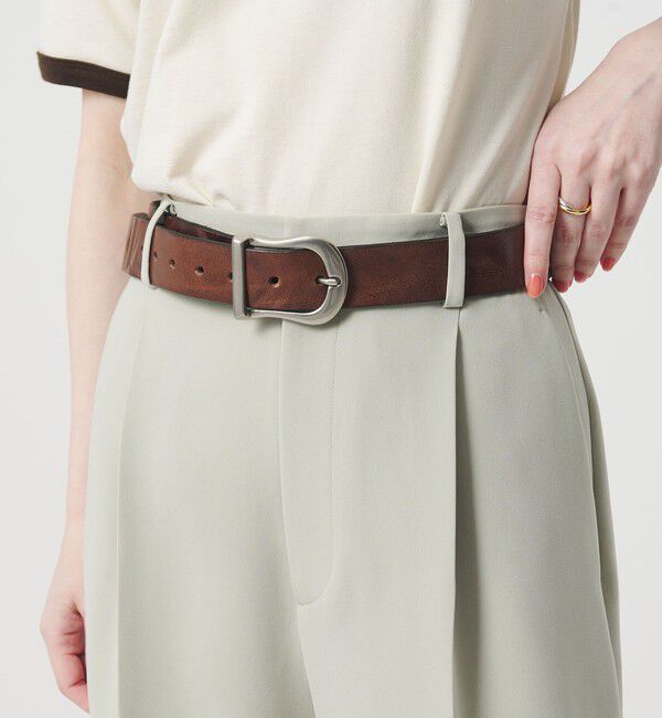BEAUTY&YOUTH UNITED ARROWS「＜ATELIER BRUGGE＞レザー ホースシュー ベルト」|ベルト|