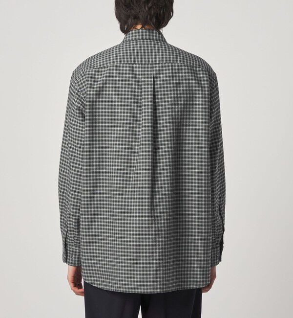 STEVEN ALAN「＜Steven Alan＞ ドレープ オックス チェック レギュラーカラー シャツ LOOSE」|シャツ・ブラウス|