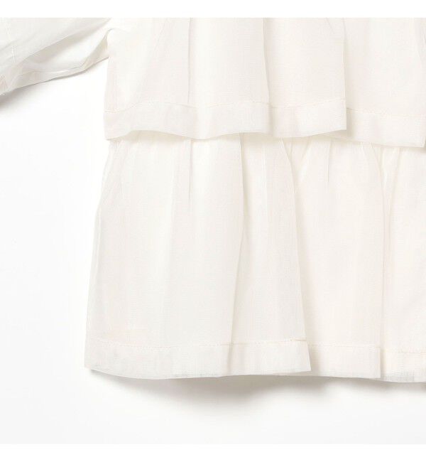 Ray BEAMS 「シアー ティアード クロップド シャツ」|シャツ・ブラウス|