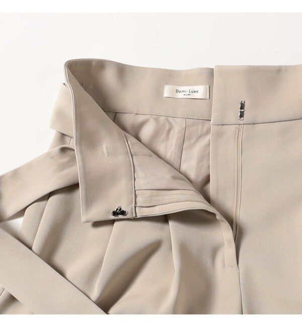 Demi-Luxe BEAMS 「ベルテッド カルゼ パンツ」|チノ|