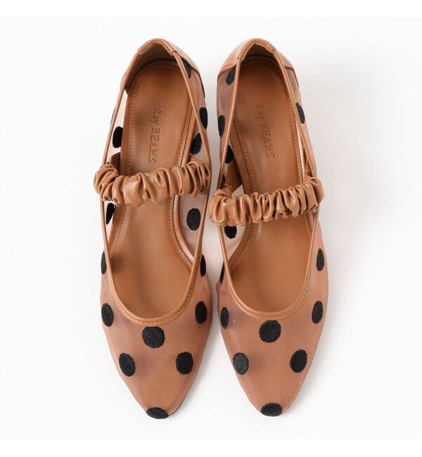 Ray BEAMS 「 ドット メッシュ パンプス」|パンプス|