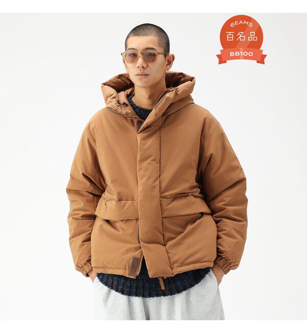 BEAMS「ワイドフィット Dermizax (TM) リバーシブル ダウンジャケット」|ブルゾン・スタジャン|BEIGE